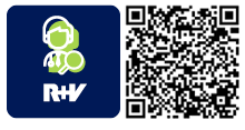Service-Apps QR-Code für die App R+V-ArztSuche