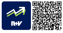 Service-Apps QR-Code für die App R+V-IndexInvest