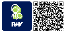 Service-Apps QR-Code für die App R+V-ArztSuche