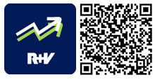 Service-Apps QR-Code für die App R+V-IndexInvest